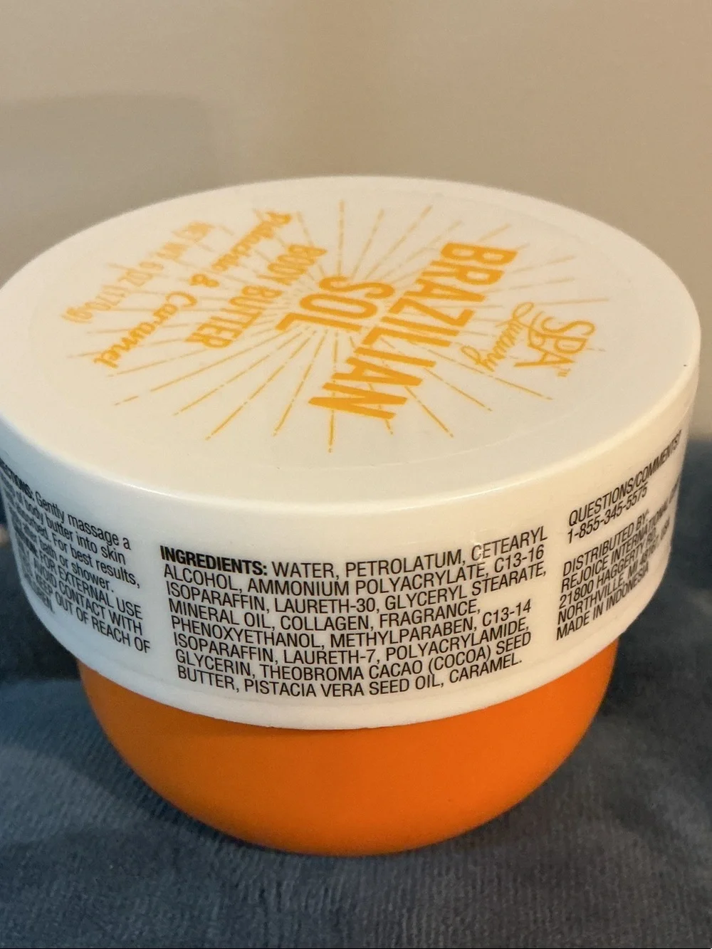 Brazilian Sol Pistachio & Caramel Body Butter 6 oz NEW Spa Luxury
